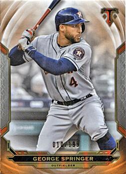 2019 Topps Triple Threads - Amber #16 George Springer Front