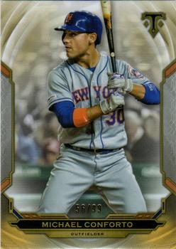 2019 Topps Triple Threads - Gold #98 Michael Conforto Front