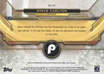 2019 Topps Triple Threads - Triple Threads Relics Legend Gold #RLC-SC Steve Carlton Back