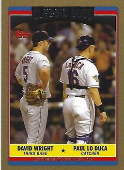 2006 Topps Updates & Highlights - Gold #UH324 David Wright / Paul Lo Duca  Front