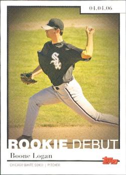 2006 Topps Updates & Highlights - Rookie Debut #RD-15 Boone Logan Front