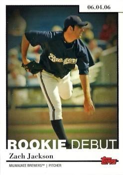 2006 Topps Updates & Highlights - Rookie Debut #RD-35 Zach Jackson Front