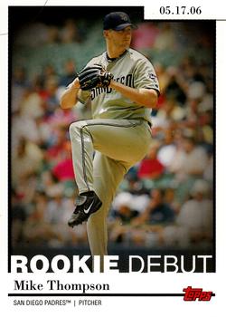2006 Topps Updates & Highlights - Rookie Debut #RD-41 Mike Thompson Front