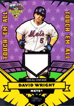 2006 Topps Updates & Highlights - Touch 'Em All Base Relics #TER-DW David Wright Front