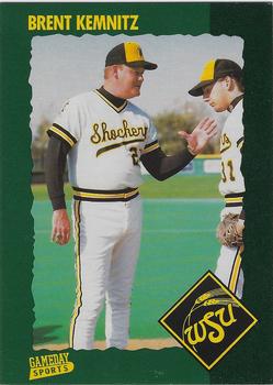 1992 Game Day Wichita State Shockers #38 Brent Kemnitz Front