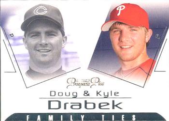 2006 TriStar Prospects Plus - Family Ties #FT-4 Doug Drabek / Kyle Drabek Front