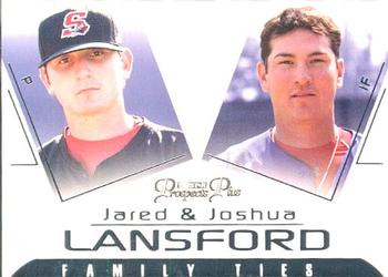 2006 TriStar Prospects Plus - Family Ties #FT-5 Jared Lansford / Joshua Lansford Front
