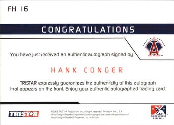 2006 TriStar Prospects Plus - Farm Hands Autographs #FH16 Hank Conger Back