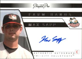 2006 TriStar Prospects Plus - Farm Hands Autographs #FH43 Max Sapp Front