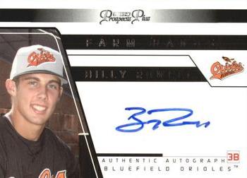2006 TriStar Prospects Plus - Farm Hands Autographs #FH42 Billy Rowell Front