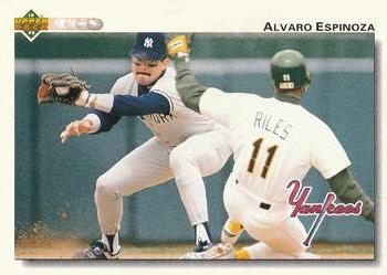 1992 Upper Deck #119 Alvaro Espinoza Front
