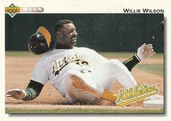1992 Upper Deck #238 Willie Wilson Front