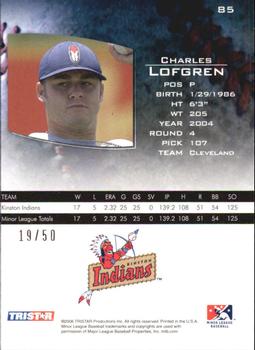2006 TriStar Prospects Plus - Gold #85 Charles Lofgren Back