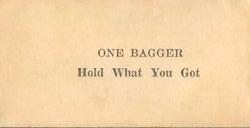1928 W502 Game Backs Strip #33 Eugene Hargrave Back