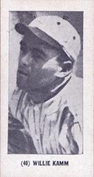 1928 W502 Game Backs Strip #40 Willie Kamm Front