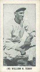 1928 W502 Game Backs Strip #46 William H. Terry Front