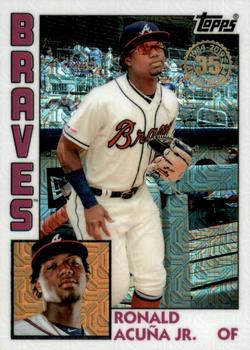 2019 Topps Update - 1984 Topps Baseball 35th Anniversary Chrome Silver Pack #T84U-6 Ronald Acuña Jr. Front