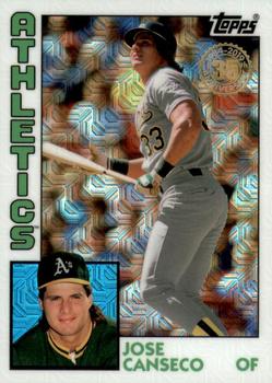 2019 Topps Update - 1984 Topps Baseball 35th Anniversary Chrome Silver Pack #T84U-30 Jose Canseco Front