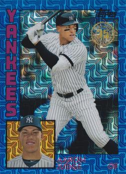 2019 Topps Update - 1984 Topps Baseball 35th Anniversary Chrome Silver Pack Blue Refractor #T84U-29 Aaron Judge Front