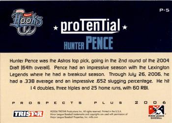 2006 TriStar Prospects Plus - ProTential #P-5 Hunter Pence Back
