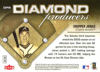 2006 Ultra - Diamond Producers #DP2 Chipper Jones Back