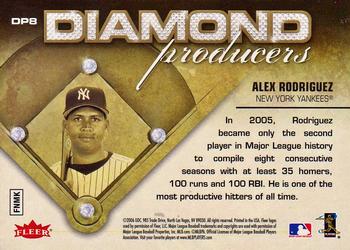 2006 Ultra - Diamond Producers #DP8 Alex Rodriguez Back