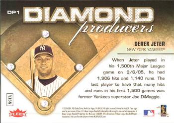 2006 Ultra - Diamond Producers #DP1 Derek Jeter Back
