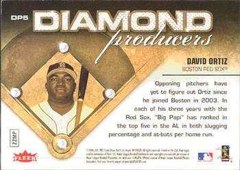 2006 Ultra - Diamond Producers #DP5 David Ortiz Back