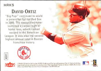 2006 Ultra - Home Run Kings #HRK5 David Ortiz Back