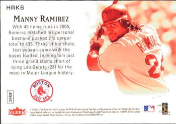 2006 Ultra - Home Run Kings #HRK6 Manny Ramirez Back