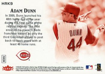 2006 Ultra - Home Run Kings #HRK9 Adam Dunn Back