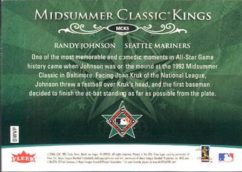 2006 Ultra - Midsummer Classic Kings #MCK5 Randy Johnson Back
