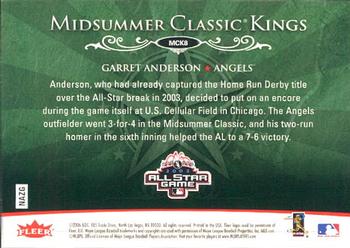 2006 Ultra - Midsummer Classic Kings #MCK8 Garret Anderson Back