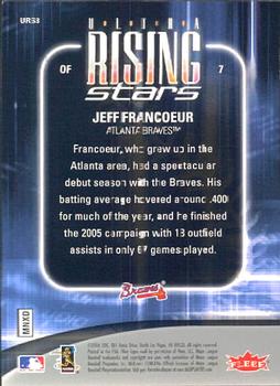 2006 Ultra - Ultra Rising Stars #URS3 Jeff Francoeur Back