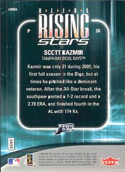2006 Ultra - Ultra Rising Stars #URS8 Scott Kazmir Back