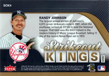 2006 Ultra - Strikeout Kings #SOK4 Randy Johnson Back
