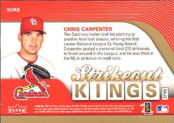 2006 Ultra - Strikeout Kings #SOK6 Chris Carpenter Back