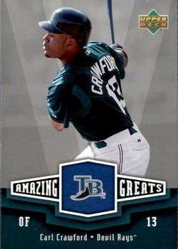 2006 Upper Deck - Amazing Greats #AG-CC Carl Crawford Front