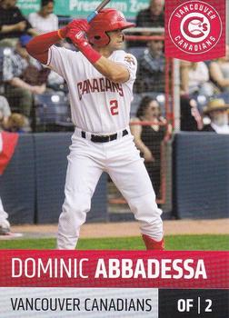 2019 Grandstand Vancouver Canadians #NNO Dominic Abbadessa Front
