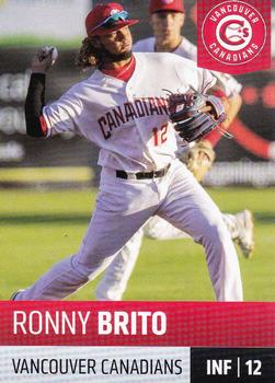 2019 Grandstand Vancouver Canadians #NNO Ronny Brito Front