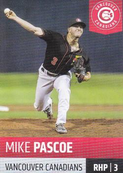 2019 Grandstand Vancouver Canadians #NNO Mike Pascoe Front