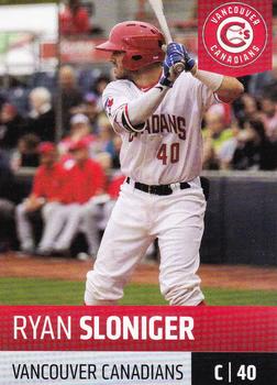 2019 Grandstand Vancouver Canadians #NNO Ryan Sloniger Front