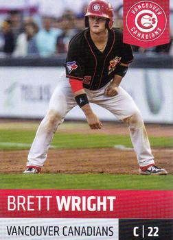 2019 Grandstand Vancouver Canadians #NNO Brett Wright Front