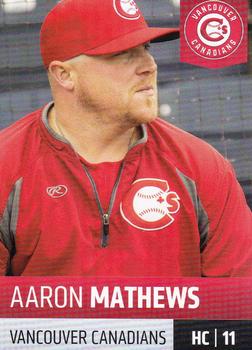 2019 Grandstand Vancouver Canadians #NNO Aaron Mathews Front