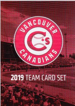 2019 Grandstand Vancouver Canadians #NNO Cover Card/Checklist Front
