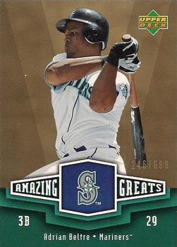 2006 Upper Deck - Amazing Greats Gold #AG-AB Adrian Beltre Front