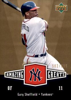 2006 Upper Deck - Amazing Greats Gold #AG-GS Gary Sheffield Front