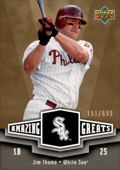 2006 Upper Deck - Amazing Greats Gold #AG-JT Jim Thome Front
