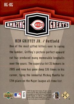 2006 Upper Deck - Amazing Greats Gold #AG-KG Ken Griffey Jr. Back