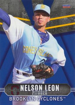 2019 Choice Brooklyn Cyclones #15 Nelson Leon Front
